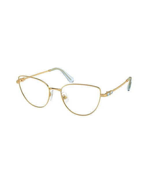Swarovski Black Sk1007 4021 Optical Frames Metal Cat Eye Normal