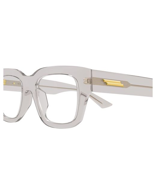 Bottega Veneta Black Bv1361O 010 Optical Frames Acetate Transparent Squared for men