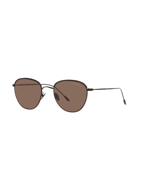 Giorgio Armani Black Ar6048 300173 Sunglasses Steel Squared Normal for men
