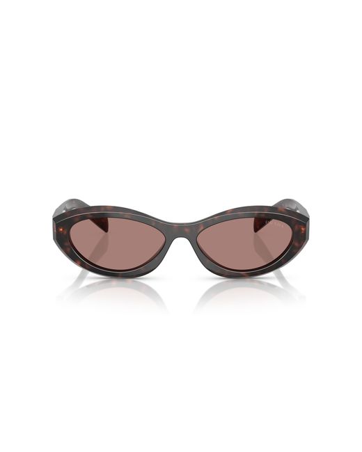 Prada Black Pr 26Zs 17N60B Sunglasses Acetate Geometric Normal