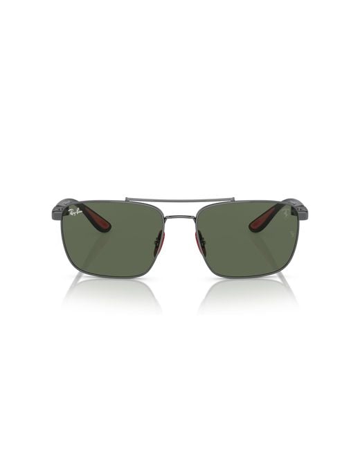 Ray-Ban Black S Rb3715m Scuderia Ferrari Collection Sunglasses for men