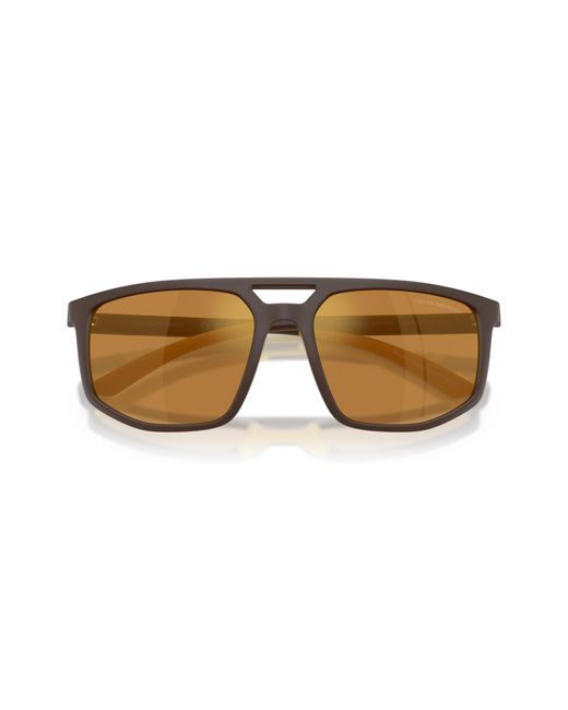 Emporio Armani Black Ea4248U 62586H Sunglasses Injected Pilot Mirrored for men
