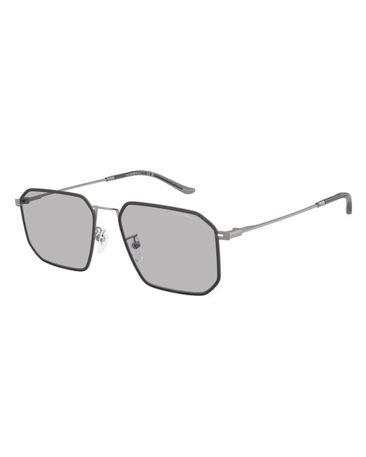 Emporio Armani Black Ea2165D 300387 Sunglasses Metal Geometric Normal for men