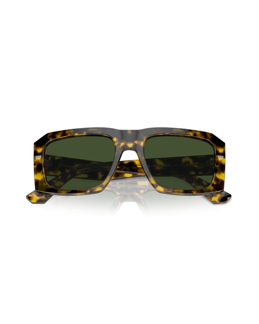 Dolce & Gabbana Green Dg4430 343371 Sunglasses Acetate Squared Normal for men