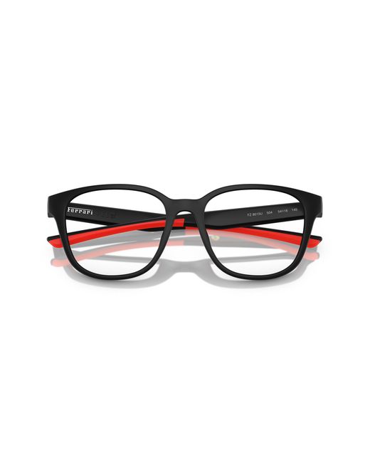 FERRARI SCUDERIA Black Fz8015U 504 Optical Frames Injected Round Normal