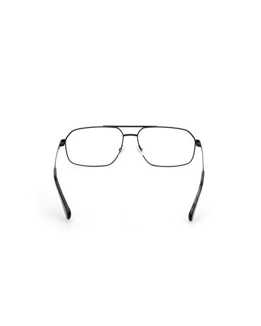 Timberland Black Tb50058 001 Optical Frames Metal Squared Normal for men