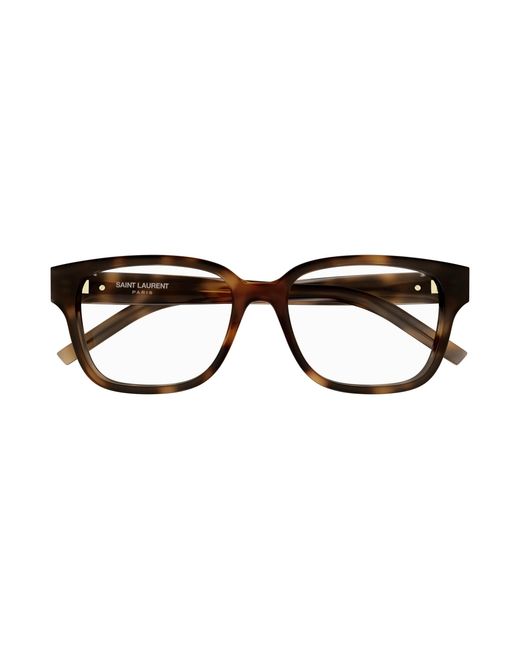 Saint Laurent Black Sl M150 003 Optical Frames Acetate Transparent Squared