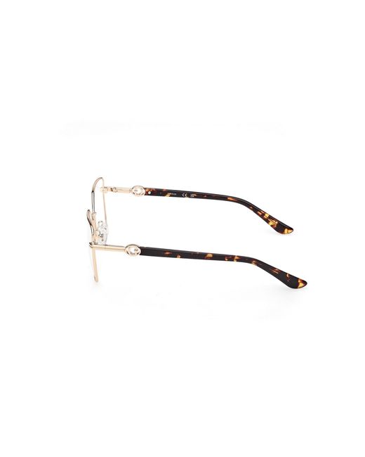 Guess Black Gu50313 032 Optical Frames Metal Squared Normal