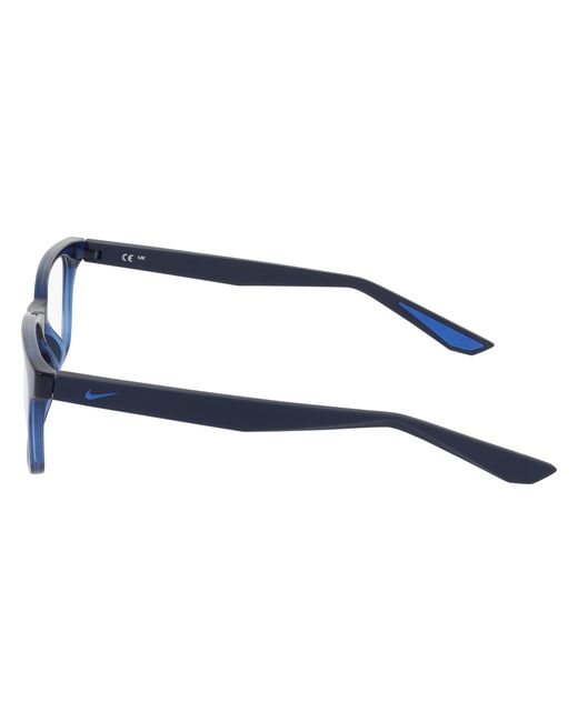 Nike Black 7415 410 Optical Frames Bio-Injected Squared Normal for men