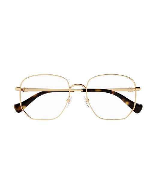 Gucci Black Gg1420Ok 001 Optical Frames Transparent Geometric