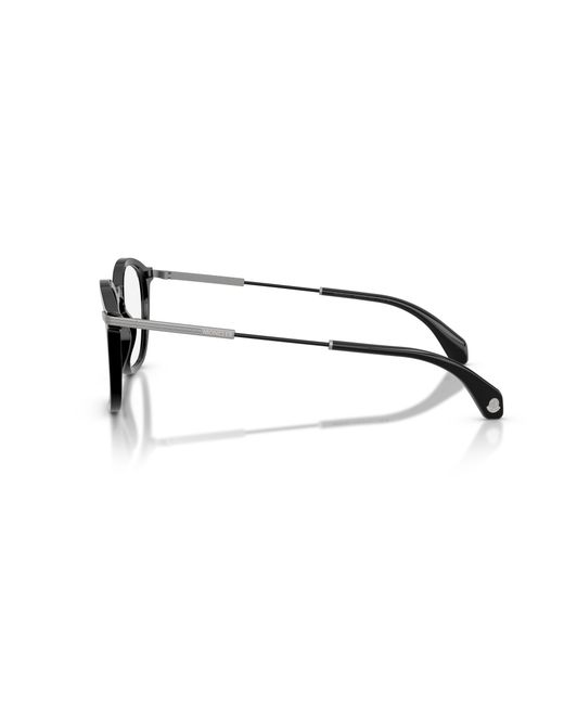 Moncler Black Me2017 3001 Optical Frames Acetate Transparent Geometric Normal