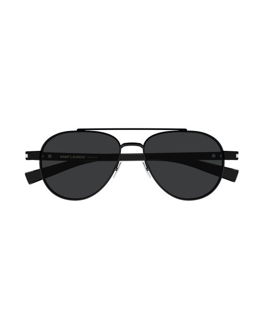Saint Laurent Black Sl 843 001 Sunglasses Metal Round for men