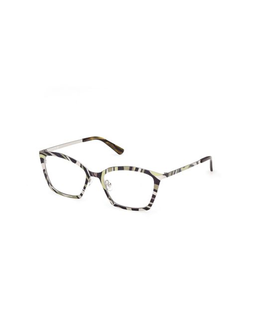 Emilio Pucci Black Ep5276 099 Optical Frames Metal Squared Normal