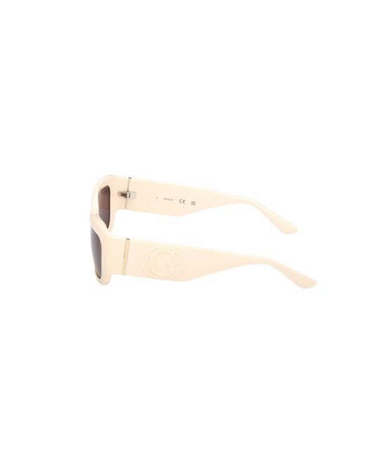 Guess White Gu00253 25Y Sunglasses Injected Squared Normal