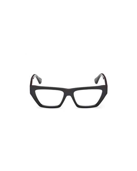 MAX&Co. Black Mo5185 001 Optical Frames Injected Squared Normal