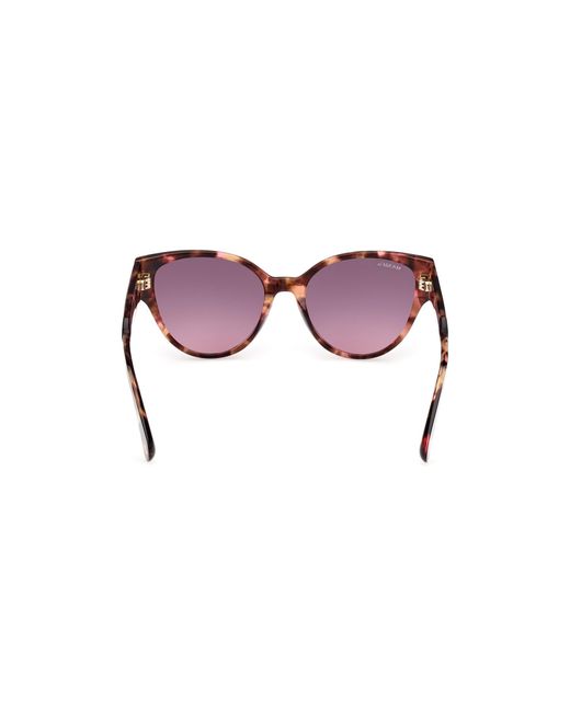 MAX&Co. Black Mo0095 55B Sunglasses Acetate Smoke Round Normal