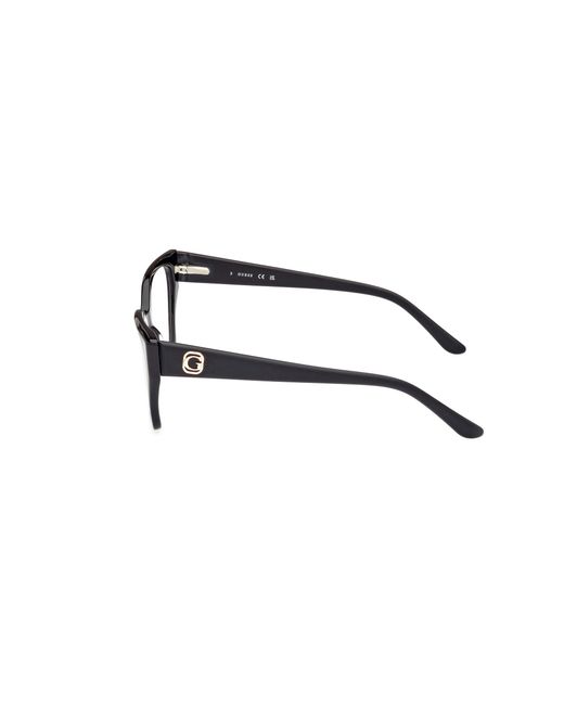 Guess Black Gu50177 005 Optical Frames Acetate Geometric Normal