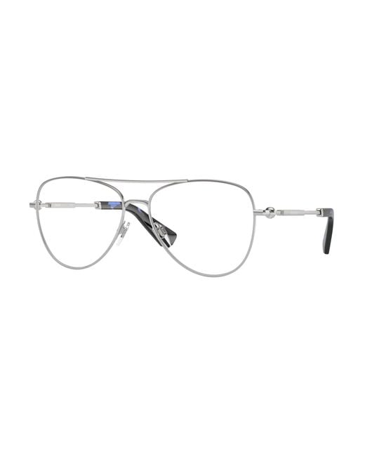 Burberry Black Be1386 1005 Optical Frames Metal Transparent Pilot Normal for men
