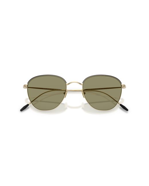 Giorgio Armani Black Ar6048 30132A Sunglasses Steel Squared Normal for men