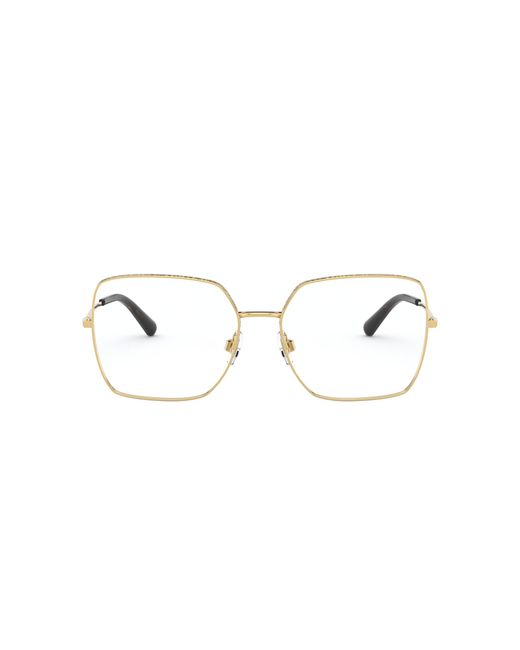 Dolce & Gabbana Black Dg1323 02 Optical Frames Metal Squared Normal