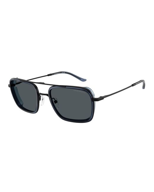 Emporio Armani Black Ea2162 300180 Sunglasses Metal Squared Normal for men