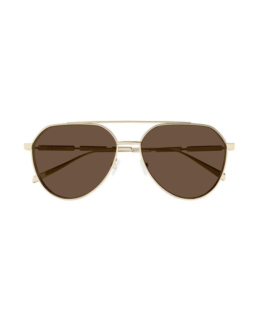 McQueen Black Am0478S 002 Sunglasses Metal Pilot for men