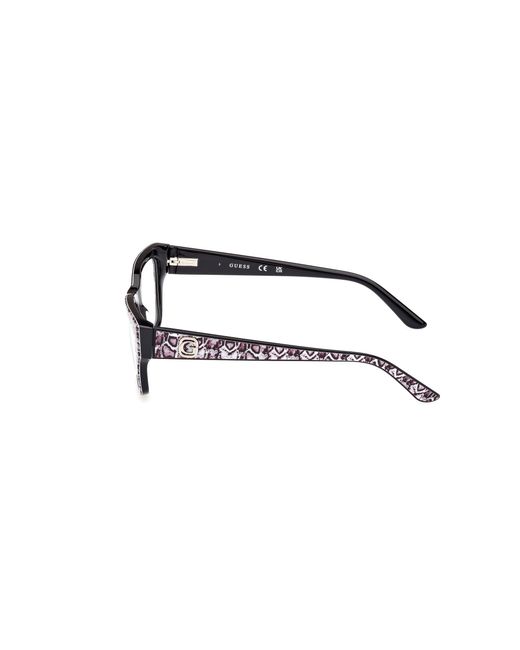 Guess Black Gu50126 005 Optical Frames Acetate Squared Normal