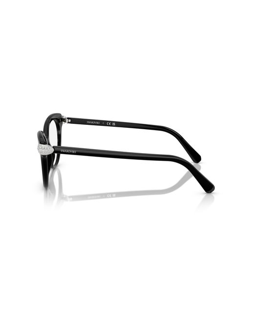 Swarovski Black Sk2046 1001 Optical Frames Acetate Pantos Normal