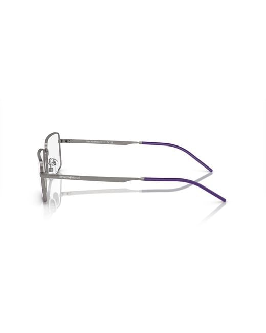 Emporio Armani Black Ea1153 3003 Optical Frames Metal Transparent Squared Normal for men