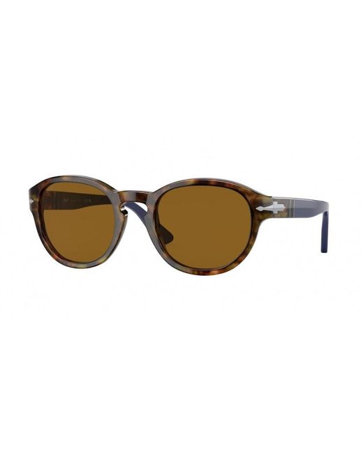 Persol Brown Po3304S 118433 Sunglasses Acetate Round Normal