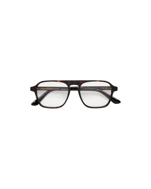 Retrosuperfuture Black P8E Numero 142 Optical Frames Acetate Squared