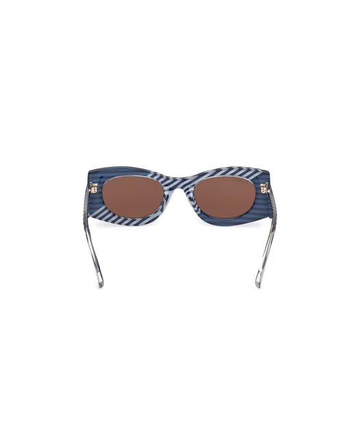 MAX&Co. Black Mo0131 92E Sunglasses Injected Geometric Normal