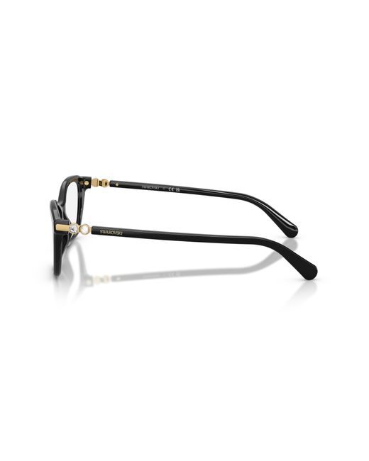 Swarovski Black Sk2065 1001 Optical Frames Acetate Transparent Pillow Normal