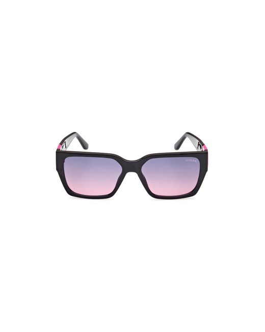 Guess Black Gu7916 74T Sunglasses Injected Squared Normal Shaded