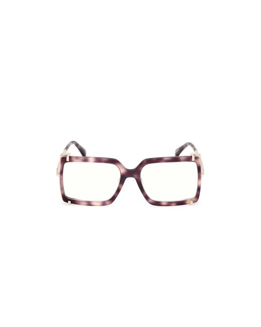 Max Mara Black Mm5155-B 055 Optical Frames Acetate Squared Normal