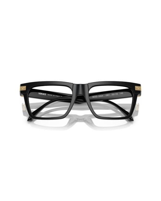 Versace Black Ve3354 Gb1 Optical Frames Acetate Squared Normal for men