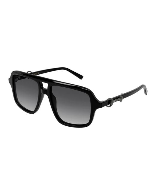 Gucci Black Gg2052S 005 Sunglasses Acetate Pilot