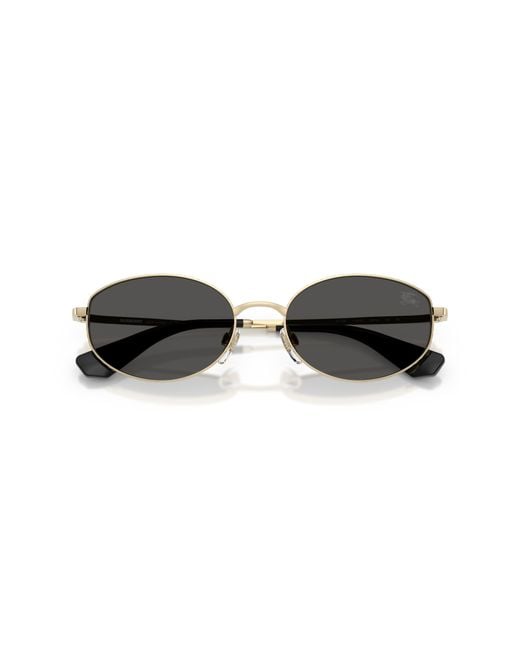 Burberry Black Be3169 110987 Sunglasses Metal Round Normal