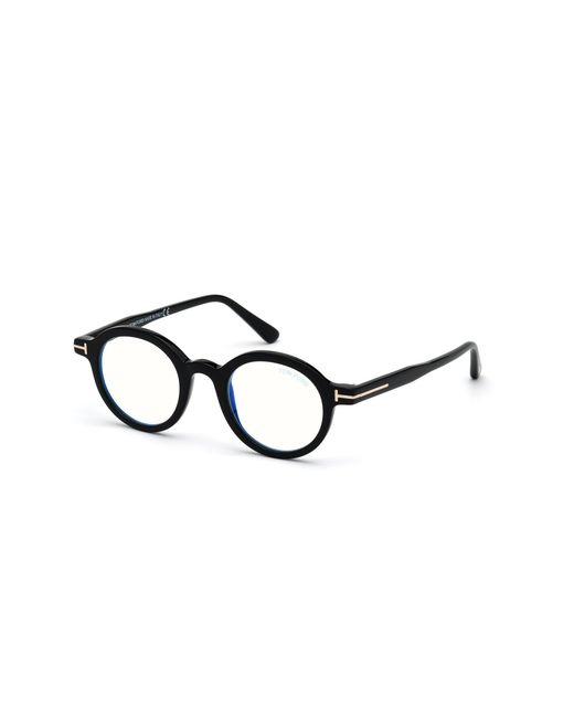 Tom Ford Black Ft5664-B 052 Optical Frames Acetate Round Normal