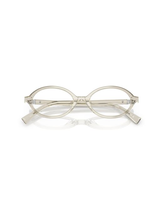 Miu Miu Black Mu 01Xv 12U1O1 Optical Frames Acetate Round Normal