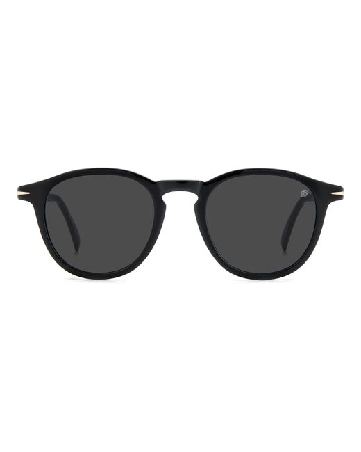 David Beckham Black Db 1114/S 2M2/Ir Sunglasses Acetate Round for men