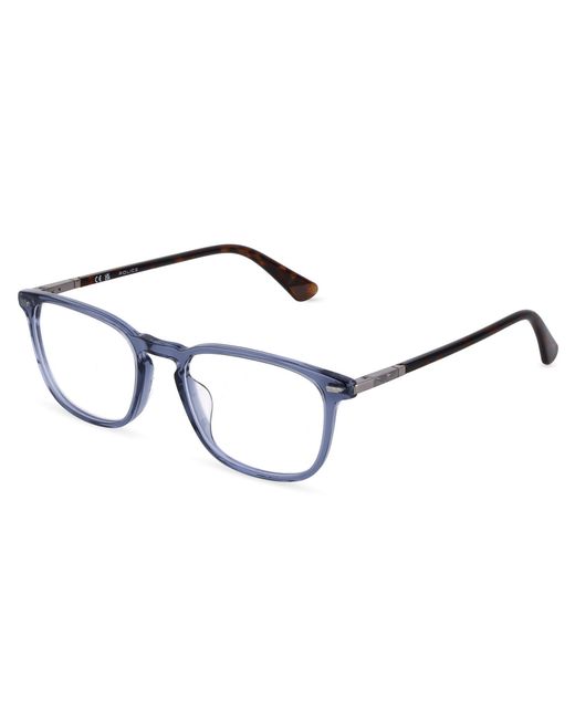Police Black Vplf81 Crossroads 4 06Na Optical Frames Acetate Squared for men