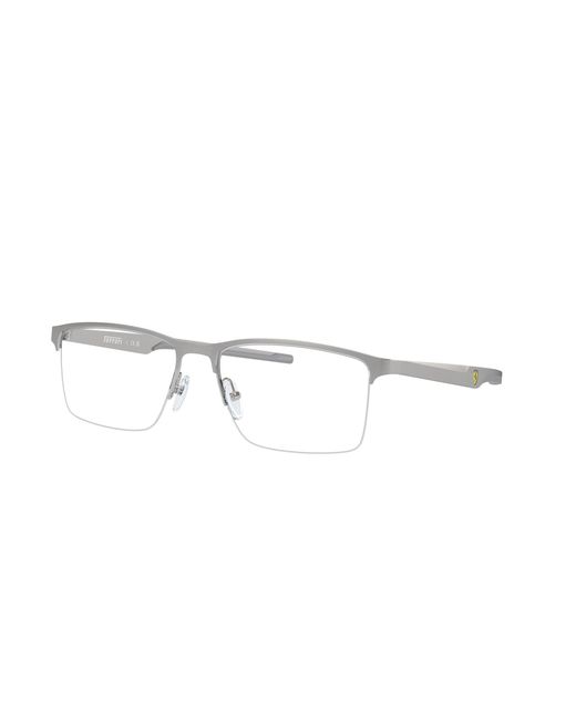 FERRARI SCUDERIA Black Fz7003 107 Optical Frames Metal Squared Normal for men