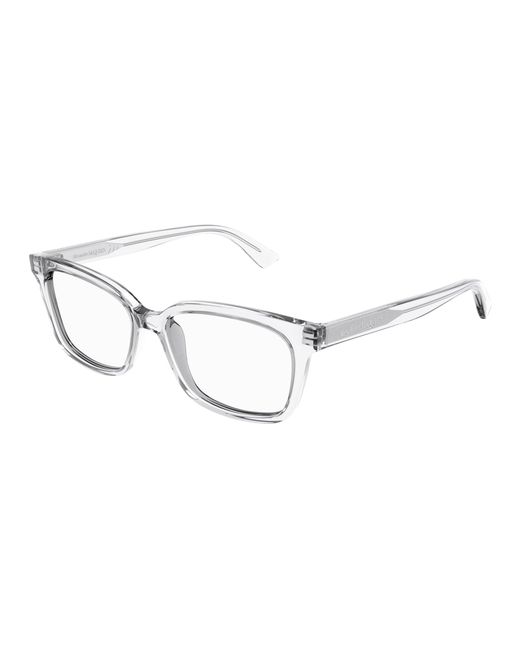 McQueen Black Am0464O 004 Optical Frames Acetate Transparent Squared