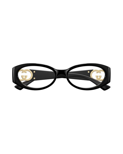 Gucci Black Gg1693O 001 Optical Frames Injected Transparent Round