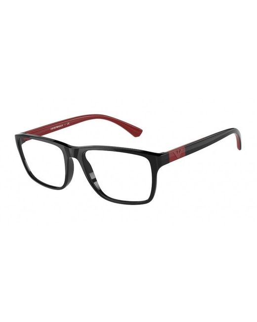 Emporio Armani Black Ea3091 5017 Optical Frames Plastic Squared for men