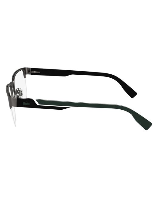 Lacoste Black L2305 038 Optical Frames Metal Squared Normal for men