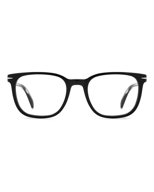 David Beckham Black Db 1107 807 Optical Frames Plastic Squared for men