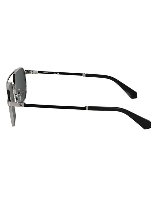 Calvin Klein Black Ckj25202S 016 Sunglasses Metal Squared Normal