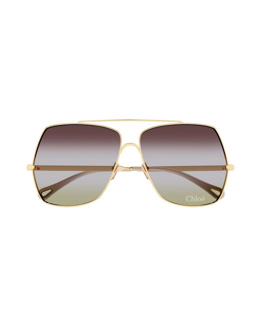 Chloé Black Ch0278S 002 Sunglasses Metal Squared